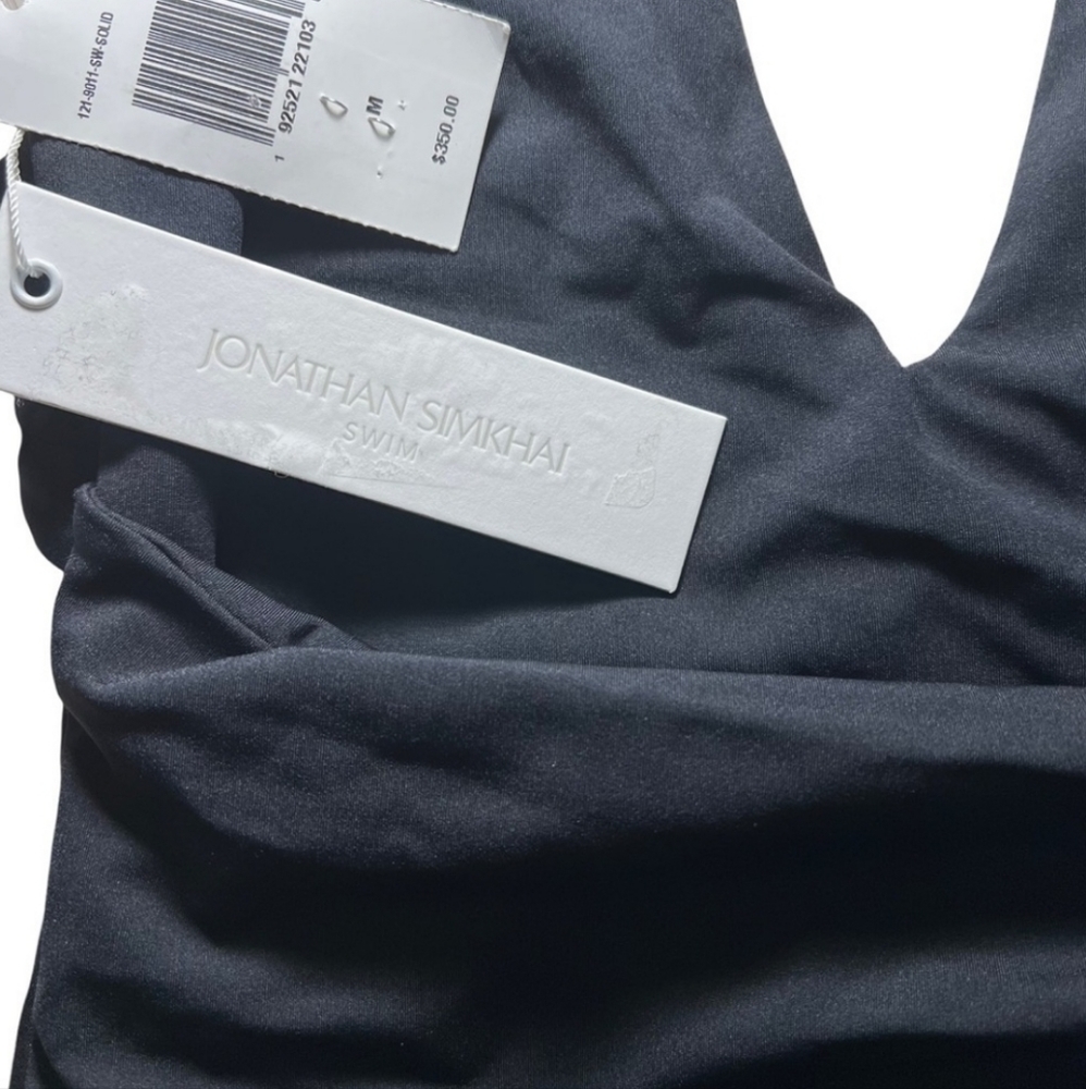 NWT Jonathan Simkhai black one piece swimsuit size medium - Picture 9 of 14